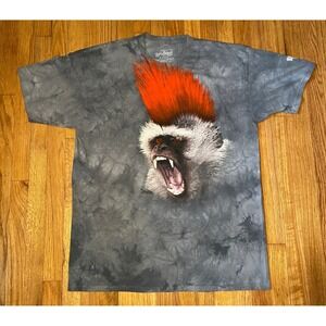 Vintage Rainforest Cafe/The Mountain Punky Mohawk Monkey Tie Dye T Shirt XL New
